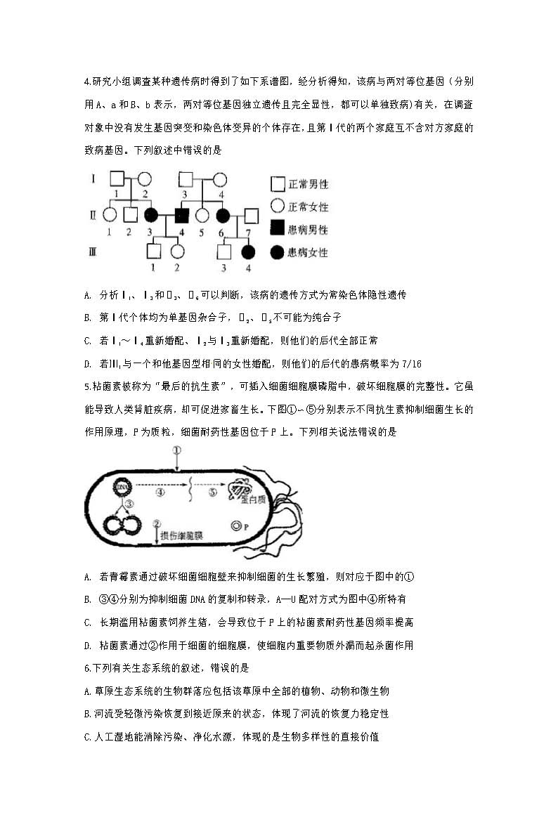 2018年全国卷1高考压轴卷理科综合试题